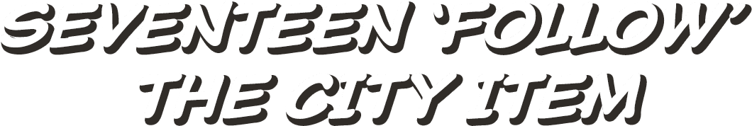 SENTEEN 'FOLLOW’ THE CITY ITEM